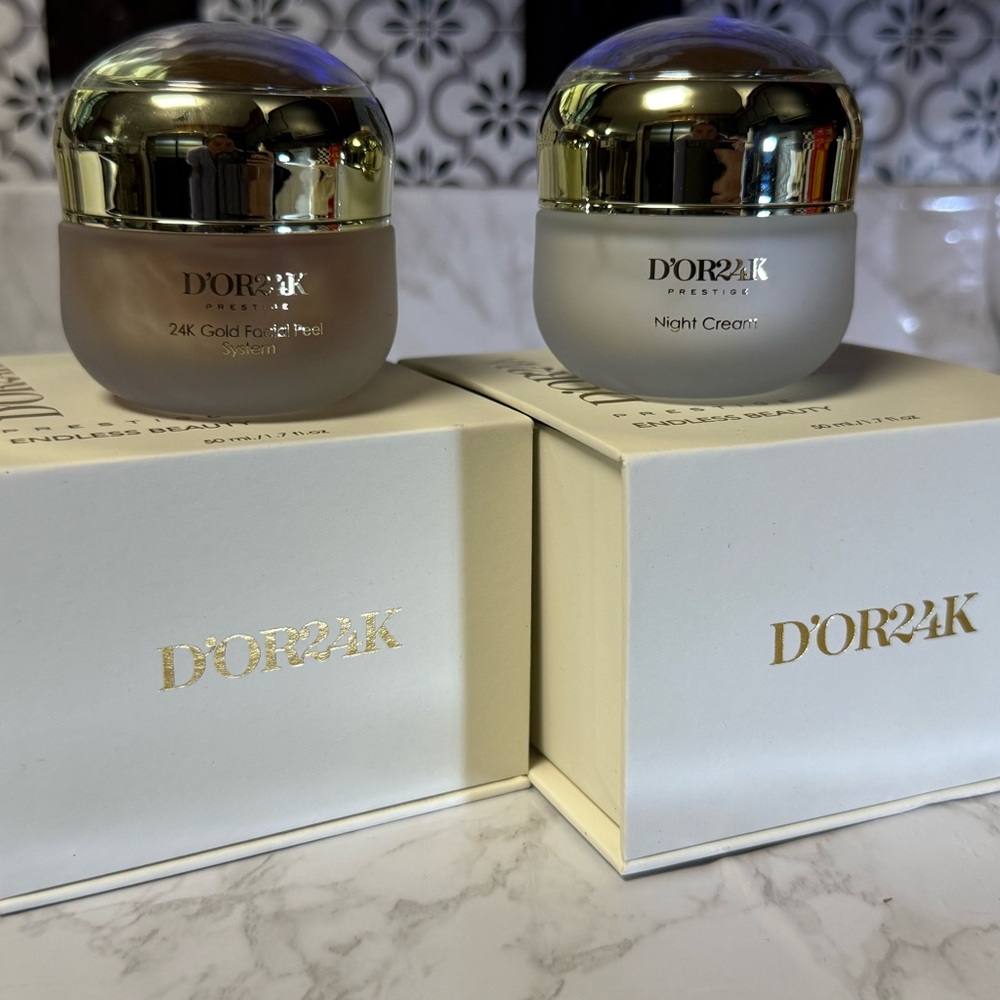 24K Gold Facial Peeling and Night Cream Set